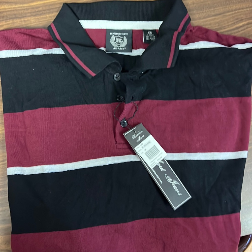 NWT men’s knockout jeans polo XXL